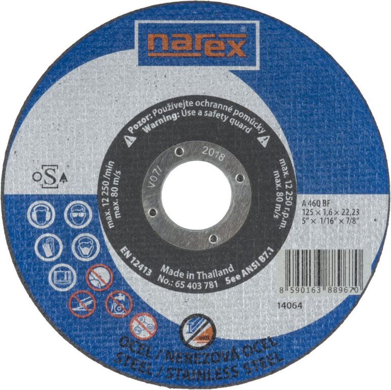NAREX 65403781 Kotouč řezný 125/1,6mm na kov A 46Q BF
