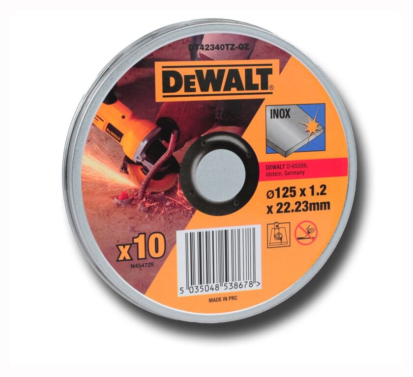 DEWALT DT42340TZ-QZ Kotouč řezný 125x1,2mm v boxu (10ks bal.)