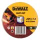 DEWALT DT3507 Kotou ezn 125x1mm v boxu (10ks bal.) - 10ks eznch kotou pro hlov brusky 125 x 1 mm DeWALT v praktick kovov krabice.
