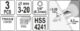 YATO YT-44731 Sada stupňovitých kuželových vrtáků 3-20mm (3ks)  (8044731)