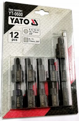 YATO YT-0600 Sada klíčů 12dílná na olejové vany  (0150873)