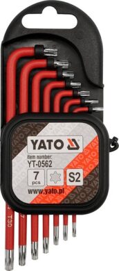 YATO YT-0562 Sada klíčů úhlových TORX TT9-TT30 7dílná  (7792071)