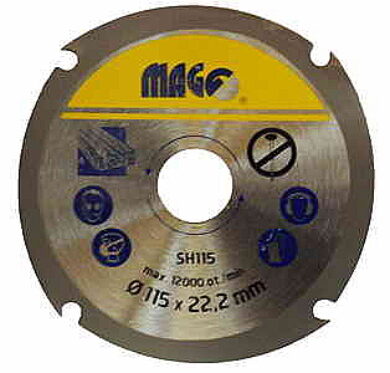 MAGG SH115 Kotouč na dřevo pro úhlové brusky 115mm  (7879026)