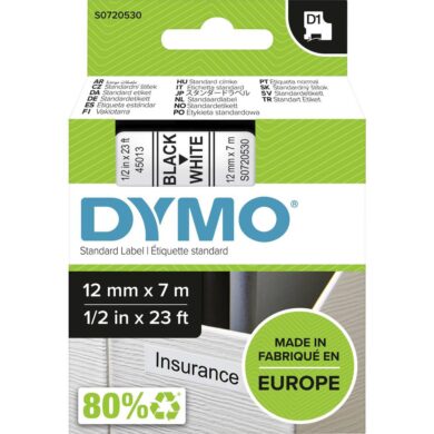Páska termo D1 pro štítkovač č/b 12mm 7m DYMO S0720530  (7897841)