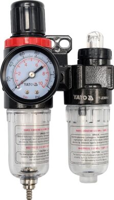 YATO YT-2384 Regulátor tlaku s filtrem 1/4"  0,93MPa (25ccm) a přimazáváním  (7910234)