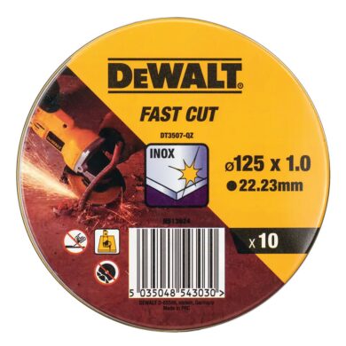 DEWALT DT3507 Kotouč řezný 125x1mm v boxu (10ks bal.)  (7911409)