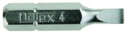 NAREX 807180 Bit PL 0,5x3 30mm - Nástavec plochý o délce 30mm se standardní upínací částí 1/4;. Tvar dle DIN 3126 (ISO 1173).
