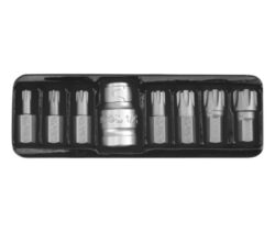 YATO YT-0418 Sada bitů 10mm 8dílná RIBE M5-M14 - Sada bit RIBE 10mm pro rzov roubovky nebo 1/2 gola systm
