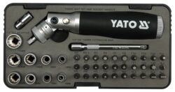 YATO YT-2806 Sada hlavic 42dílná 1/4" s bity - Sada hlavic 42dln 1/4 s bity