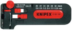 KNIPEX 12 80 100 SB Kleště miniodizolovací - Miniodizolovač pro tenké měděné vodiče Ø 0,25 do 0,8 mm