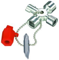 KNIPEX 00 11 02 Klíč na rozvodné skříně - Univerzální křížový klíč na rozvodné skříně