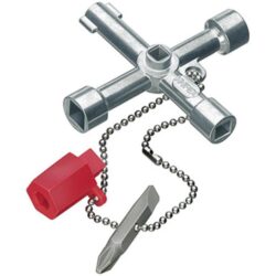 KNIPEX 00 11 03 Klíč na rozvodné skříně - Univerzální křížový klíč na rozvodné skříně