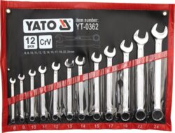 YATO YT-0362 Sada klíčů očkoplochých 8-24mm 12dílná - Sada kl okoplochch 8-24mm 12dln