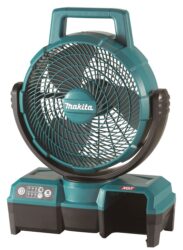 MAKITA CF001GZ Aku ventilátor 40V (bez aku) - Ventilátor/větrák na akumulátor nebo síťový adaptér, 3 stupně rychlosti vzduchu, tichý chod, časovač.