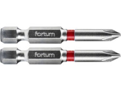 FORTUM 4741211 Bit PH1 L50mm (2ks) - Hrot křížový phillips, sada 2ks, PH 1x50mm, S2. FORTUM