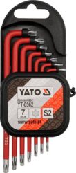 YATO YT-0562 Sada klíčů úhlových TORX TT9-TT30 7dílná - Sada kl hlovch TORX TT9-TT30 7dln