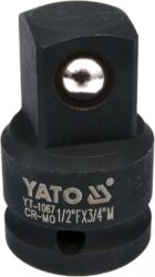 YATO YT-1067 Redukce průmyslová 1/2"-3/4" CrMo - Adaptr (pechodka) 1/2 na 3/4 zhotoven z CrMo oceli SCM-440. YATO