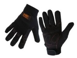 LOBSTER 101114 Rukavice prošívané "XL" BLACK - Vceelov provan ern rukavice vel. XL s vyztuenou dlan a ochranu kloub. LOBSTER