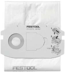 FESTOOL 498410 Filtrační vak SC FIS-CT MINI/5 - Vysoce kvalitní filtrační vak z rouna, pro CTL MINI do roku výroby 2018. FESTOOL 498410