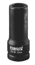 NAREX 443000426 Hlavice 1/2" průmyslová prodloužená 19mm CrMo - Hlavice 1/2 průmyslová prodloužená 19mm CrMo