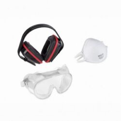 KREATOR KRTS60001 Sluchátka, brýle, respirátor - Ochranná sada (sluchátka, brýle, respirátor)