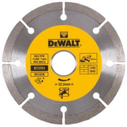 DEWALT DT3701 Kotouč diamantový 115mm - DIA kotouč na řezání betonu a cihel 115mm