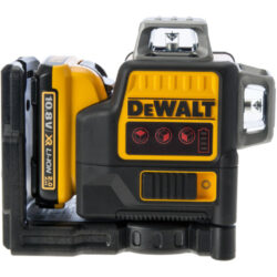 DEWALT DCE0811D1R Aku laser linkový 10,8V 1x2,0Ah 2x červený paprsek - 2x paprsek - vertikální a horizontální