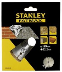 STANLEY STA38102-XJ Kotouč diamantový 115mm na beton - Diamantov segmentov kotou 115mm na beton, nebo cihly. STANLEY