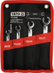 YATO YT-0143 Sada klíčů 4dílná na převlečné matice - Sada klíčů 4dílná na převlečné matice