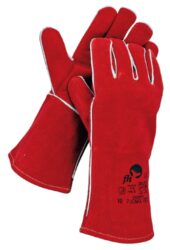 CERVA PUGNAX RED Rukavice svářečské vel.10 - Svesk celokoen rukavice z hovz tpenky o dlce 35 cm. it Kevlarovou nit. Velikost 10. CERVA