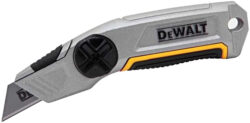 DEWALT DWHT10246 Nůž výsuvný 5ks čepelí v zásobníku - Univerzální nůž s pevnou čepelí umožňuje uložení čepele, celokovové tělo nože zaručuje dlouhou životnost a disponuje pohodlnou rukojetí ze dvou materiálů.