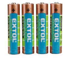 EXTOL 42010 Baterie tužková AAA 1,5V (4ks/bal.) LR03/4 - Alkalick tukov baterie EXTOL ENERGY ULTRA +. 1,5V AAA (LR03), 4ks. EXTOL