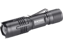 EXTOL 43143 Svítilna LED CREE XTE 5W 400lm zoom - Svtilna s dosvitem 200m. Nabjen micro USB. Vdr na jedno nabit a 7hod. Funkce ZOOM pro zmnu velikost svtelnho kuelu.
