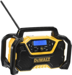 DEWALT DCR029 Aku rádio 10,8-54V (bez aku) 230V DAB/FM/BT/AUX - Aku rádio s bluetooth 10,8 - 18V bez aku DeWALT (bez aku) s reproduktorem 30W a možností napájení teké přímo ze sítě.