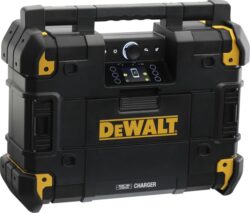 DEWALT DWST1-81078 Aku rádio 10,8-54V (bez aku) 230V DAB/FM/BT/AUX Tstak - Rádio s nabíječkou TSTAK DeWALT (bez aku) vybavené šesti reproduktory barevným otočným displejem a třídou ochrany IP54.