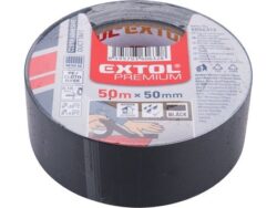 Páska lepicí textilní/univerzální 50mm x 50m tl.0,18mm černá EXTOL 8856313