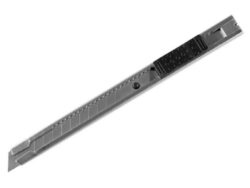 EXTOL 80043 Nůž ulamovací celokovový 9mm Auto-lock - Ulamovací celokovový nůž 9mm s auto-lock systémem proti samovolnému posunutí břitu při práci. EXTOL
