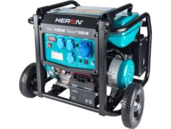 HERON 8896145 Elektrocentrála 8,2kW 17HP - Elektrocentrála benzínová 17HP/8,2kW s podvozkem a elektrickým startem