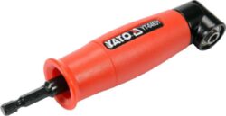 YATO YT-04631 Úhlový nástavec pro bity 1/4" L155mm - hlov nstavec z uhlkov oceli s plastovm opltnm pro vrtaku pi prci na tko pstupnch mstech. YATO